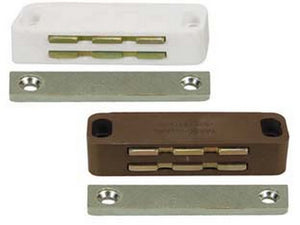 cricchetti magnetici grandi - mm.74x20x16h. attrazione kg.14 bianco uc20 cod:ferx.fer210102