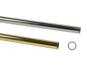 tubo armadio e arredamento tondo in acciaio - ø mm.25 - mt.3 di altezza cro cod:ferx.fer210201