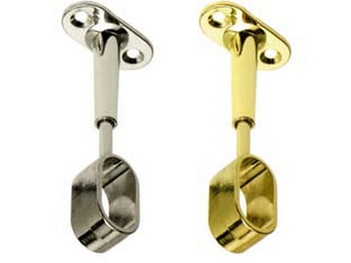 reggitubo centrale regolabile ovale per armadio - mm.15x30, cromato cod:ferx.fer210522