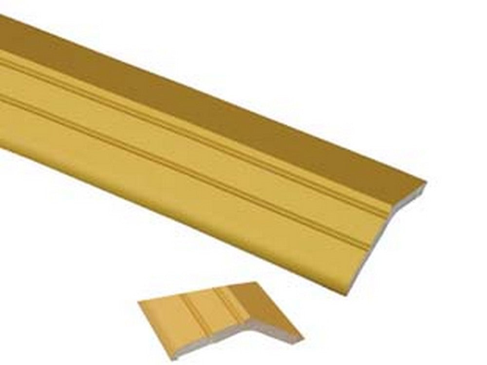 piaggia con gradino adesive in alluminio ottonato - cm.93x3,2 cod:ferx.fer211758