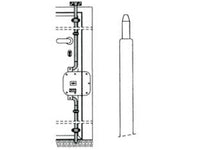 asta telescopica curva per serratura triplice 91-01 - ? mm.18 (91-01) cod:ferx.fer214230