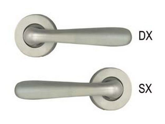 mezza maniglia karol serie 9561 in zama finitura ottone cromo satinato - sx cod:ferx.fer214407