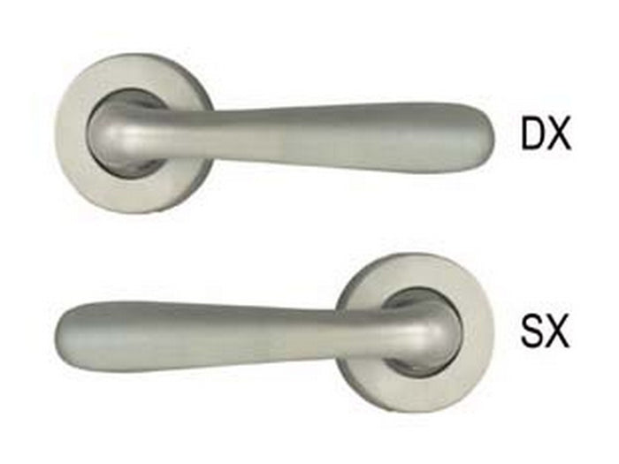 mezza maniglia karol serie 9561 in zama finitura ottone cromo satinato - sx cod:ferx.fer214407