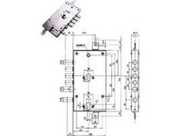 serratura triplice applicare multifunzione scrocco cilindro eur. blindate 85595 - mm.63 sx (85595s) cod:ferx.fer214643