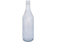 bottiglia per acqua costolata trasparente - capacità lt.1 cod:ferx.fer216104