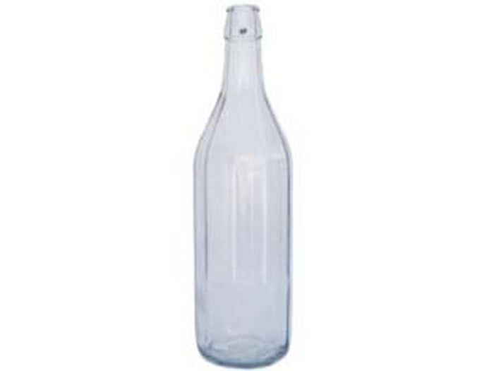 bottiglia per acqua costolata trasparente - capacità lt.1 cod:ferx.fer216104
