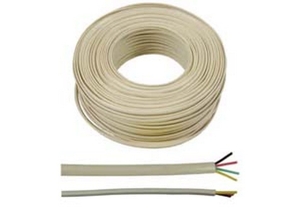 cavo telefonico lineare piatto 4 poli avorio cod:ferx.fer216456
