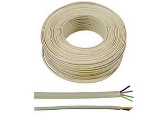cavo telefonico lineare piatto 4 poli avorio cod:ferx.fer216456