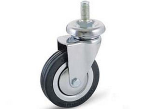 ruote forcella gomma perno "155b"  mm60x23 perno  mm10x30 mm93h cod:ferx.fer218511