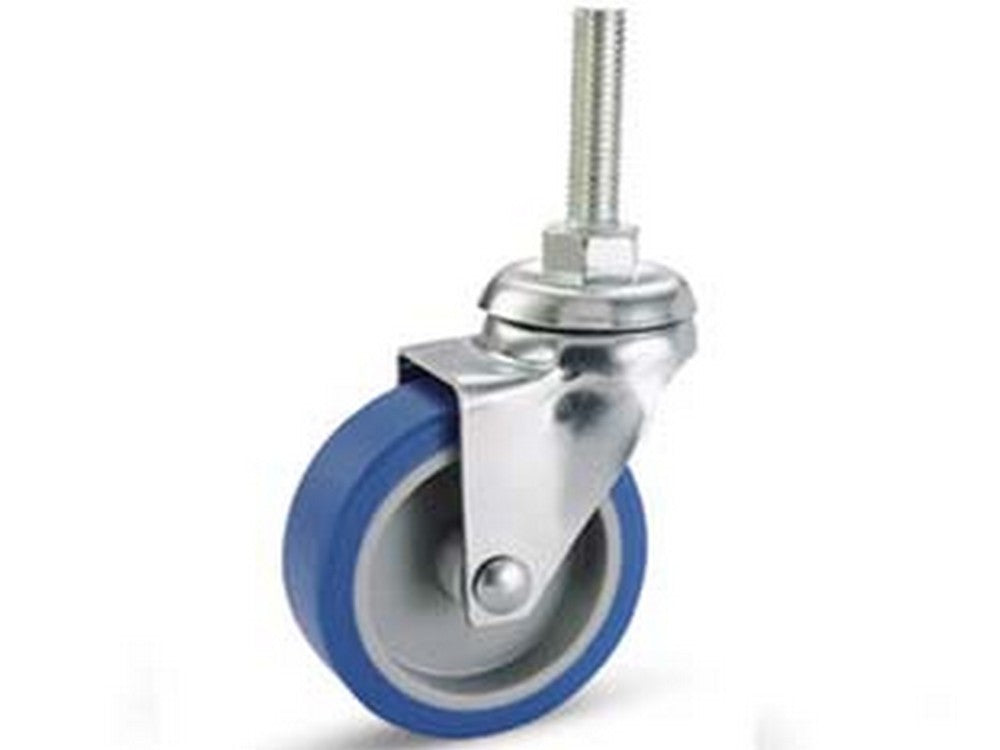 ruote forcella gomma blu sintetica perno "221b"  mm40x18 perno  cod:ferx.fer218733