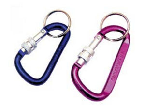 moschettoni a vite portachiavi in alluminio con anello - ø mm.8x80  cod:ferx.fer220347