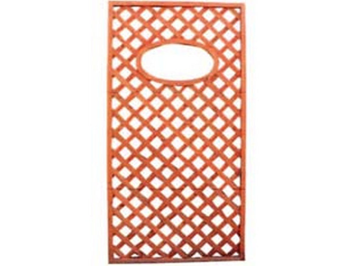 traliccio in legno rettangolare con foro ovale - cm.90x180h. cod:ferx.fer223560