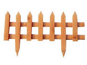 steccato in legno a doghe con punte - cm.60x10x35h. cod:ferx.fer223874