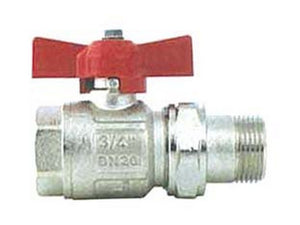 valvola a sfera m/f per collettori maniglia farfalla "ideal" art.098 - mf 1" - pressione esercizio 40 bar cod:ferx.fer228527