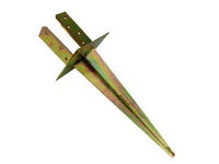 supporto da piantare su terreno per trave - base mm.150x150 per trave mm.90x90x130h. cod:ferx.fer230223