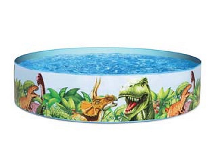 piscina tonda rigida "dinosauri" +2 anni - ? cm.183x38h. - peso kg.2,23 (art.55022) cod:ferx.fer231763