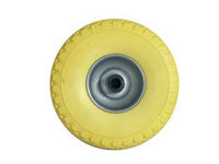 ruota per carrello pu piena mm.260 cerchio in acciaio verniciato - ? mm.260x85 foro mm.20 cod:ferx.fer233545