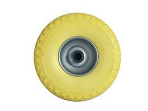 ruota per carrello pu piena mm.260 cerchio in acciaio verniciato - ? mm.260x85 foro mm.20 cod:ferx.fer233545