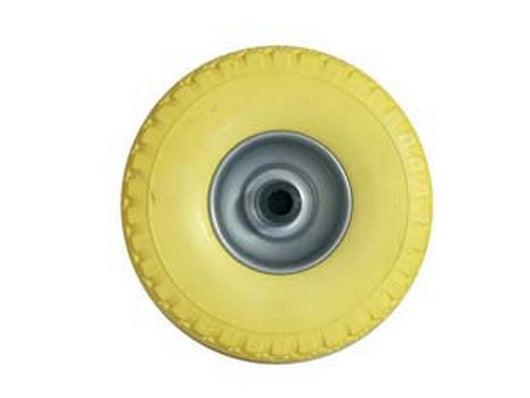 ruota per carrello pu piena mm.260 cerchio in acciaio verniciato - ? mm.260x85 foro mm.20 cod:ferx.fer233545