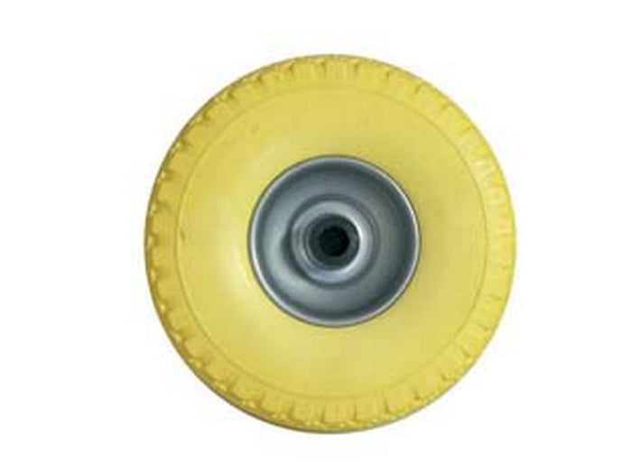 ruota per carrello pu piena mm.260 cerchio in acciaio verniciato - ? mm.260x85 foro mm.20 cod:ferx.fer233545