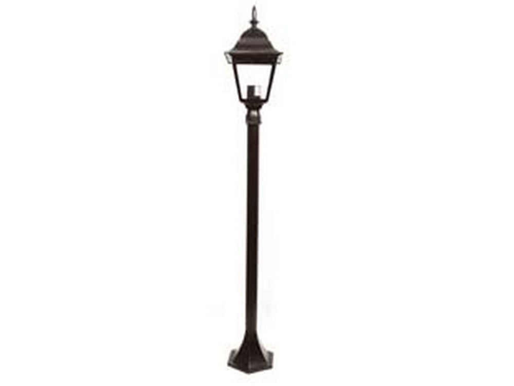 lampioncino su palo modello new york - 100w ip44 cm.120h. colore nero cod:ferx.fer234337