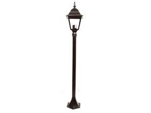 lampioncino su palo modello new york - 100w ip44 cm.120h. colore nero cod:ferx.fer234337
