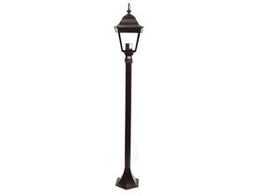 lampioncino su palo modello new york - 100w ip44 cm.120h. colore nero cod:ferx.fer234337