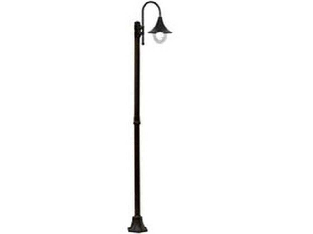 lampione su palo modello parigi - 100w ip44 cm.230h. colore nero cod:ferx.fer234429