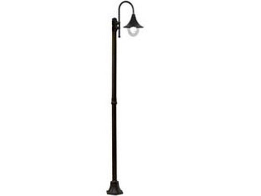 lampione su palo modello parigi - 100w ip44 cm.230h. colore nero cod:ferx.fer234429