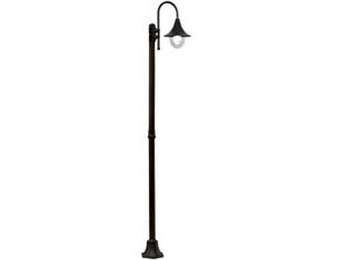 lampione su palo modello parigi - 100w ip44 cm.230h. colore nero cod:ferx.fer234429