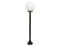lampioncino su palo modello sfera - 100w ip44 cm.120h. colore nero cod:ferx.fer234481