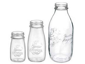 bottiglia vetro quattro stagioni - ø mm.56 ml.1000 cod:ferx.fer242264