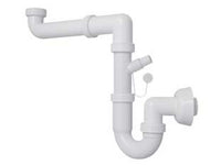 sifone moplen libero 1 via con scarico - 1"1/2 per lavello cod:ferx.fer243070