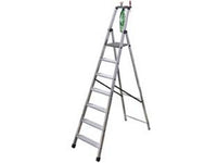 scala in alluminio euroscala piu' su en131 - 6 gradini cm.53x11,8x212h (136h pedana) kg.7 cod:ferx.fer243100