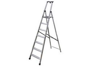 scala in alluminio quadra en131 - 9 gradini cm.62x14x265h (205h pedana) kg.11,2 cod:ferx.fer378222