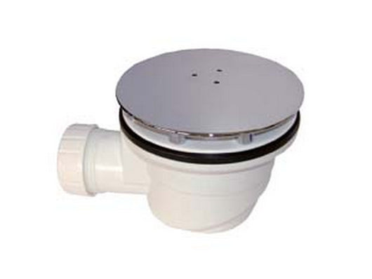 piletta sifonata per piatto doccia con piattello liscio cromato - 1"-1/2 - foro piatto doccia ? mm.60 cod:ferx.fer243742