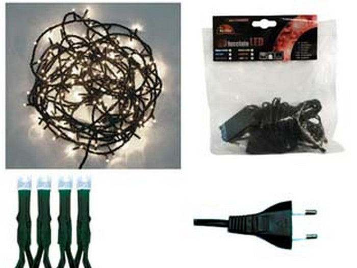 1blister lucciole a led bianco freddo luce fissa per interno - 20 led - mt.1,5 + 2 cod:ferx.fer243780