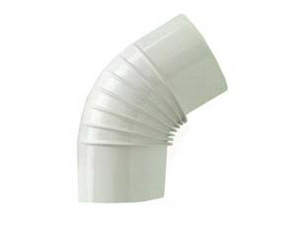 gomito 45? porcellanato per stufe a legna bianco lucido - ? cm.13 cod:ferx.fer244107