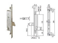 serratura triplice da infilare per montanti e persiane senza scrocco 46820 - mm.30 (46820300) cod:ferx.fer244206