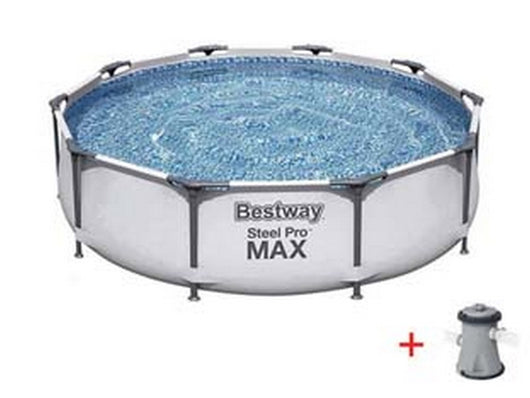 piscina steel pro max tonda con telaio portante cm.305x76h. - ? cm.305x76 - capacit? lt.4678 - (art.56408) cod:ferx.fer245562