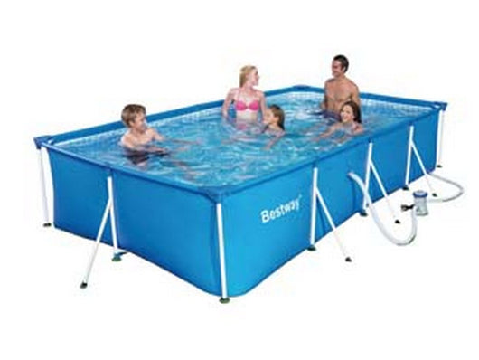 piscina steel pro rettangolare telaio portante cm.400x211x81h. -kg.34,0 -lt.5.700 -filtro cartuccia (art.56424) cod:ferx.fer245586