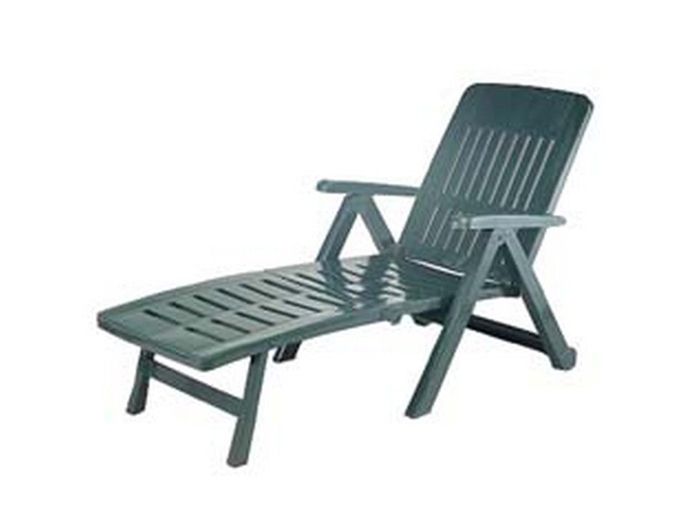 lettino da giardino "smeraldo" verde - cm.72x189x96h. - peso kg.10,6 cod:ferx.fer246866