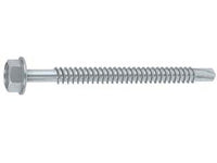 vite tirafondi metallo autoperforante acciaio zincato bianco  mm6,3x50 cod:ferx.fer441940