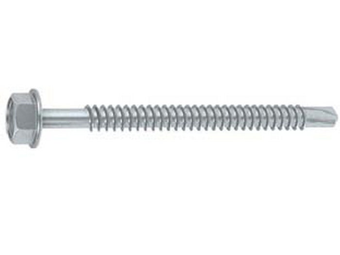 vite tirafondi metallo autoperforante acciaio zincato bianco  mm6,3x140 cod:ferx.fer442039