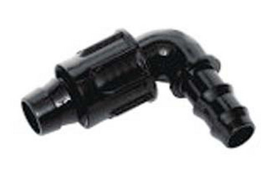 gomito portagomma 90° per "tape" in polipropilene - ø mm.16 cod:ferx.fer249904