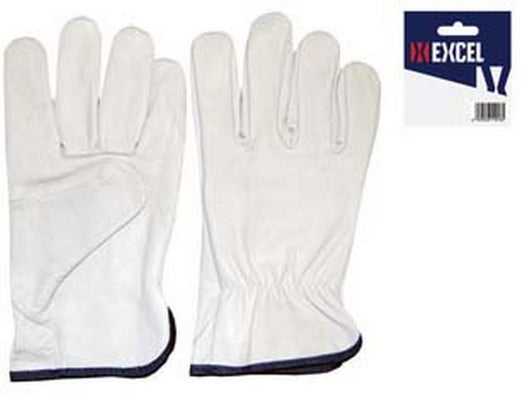 12blister guanti da lavoro in pelle bovina bianco - tg.10 cod:ferx.fer250016