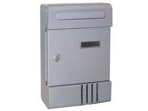 cassetta postale in metallo per esterni argento - cm.20,5x6,5x29h. - argento cod:ferx.fer250047