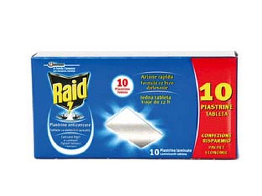 piastrina elettroematori nzanzare tigre comuni 10 ricariche 10 piastrine cod:ferx.fer250894