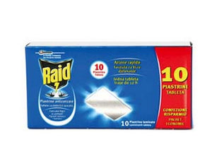 piastrina elettroematori nzanzare tigre comuni 10 ricariche 10 piastrine cod:ferx.fer250894