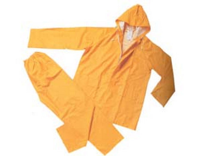 impermeabile giacca/pantalone in pvc bispalmato plp giallo - tg. xxl cod:ferx.fer40365